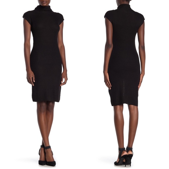 Nordstrom Dresses & Skirts - Nordstrom MaxStudio Black Cap Sleeve Sweater Dress